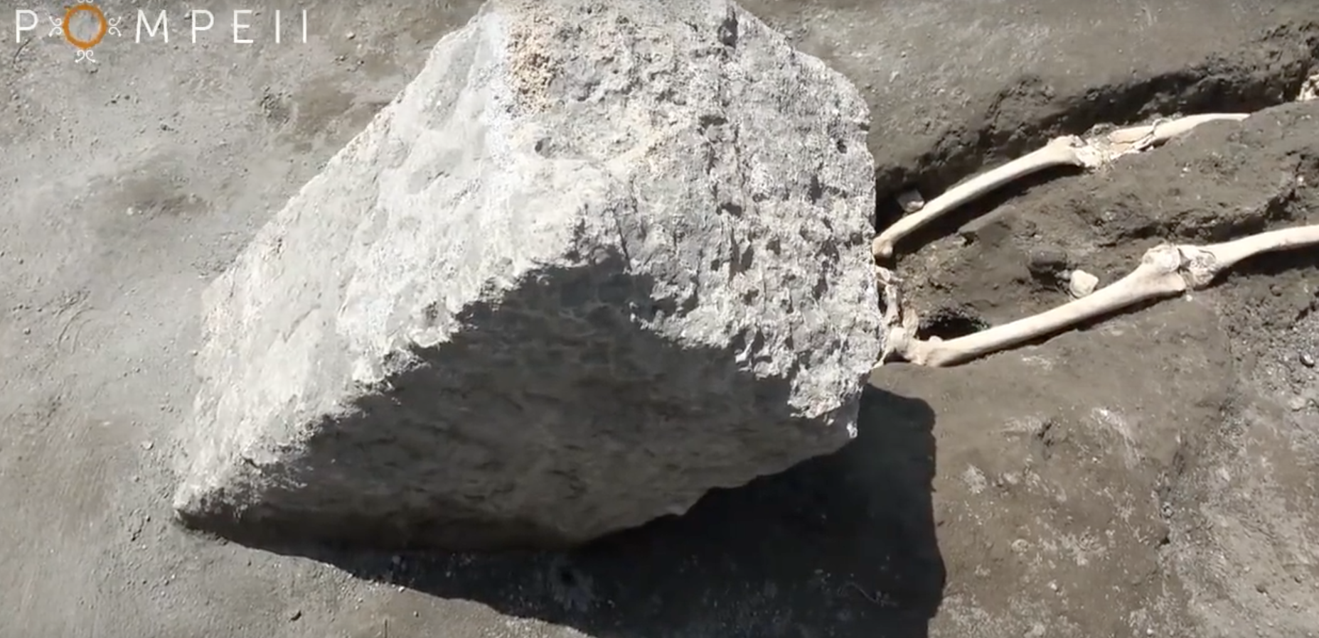 Hallan nuevo esqueleto en Pompeya